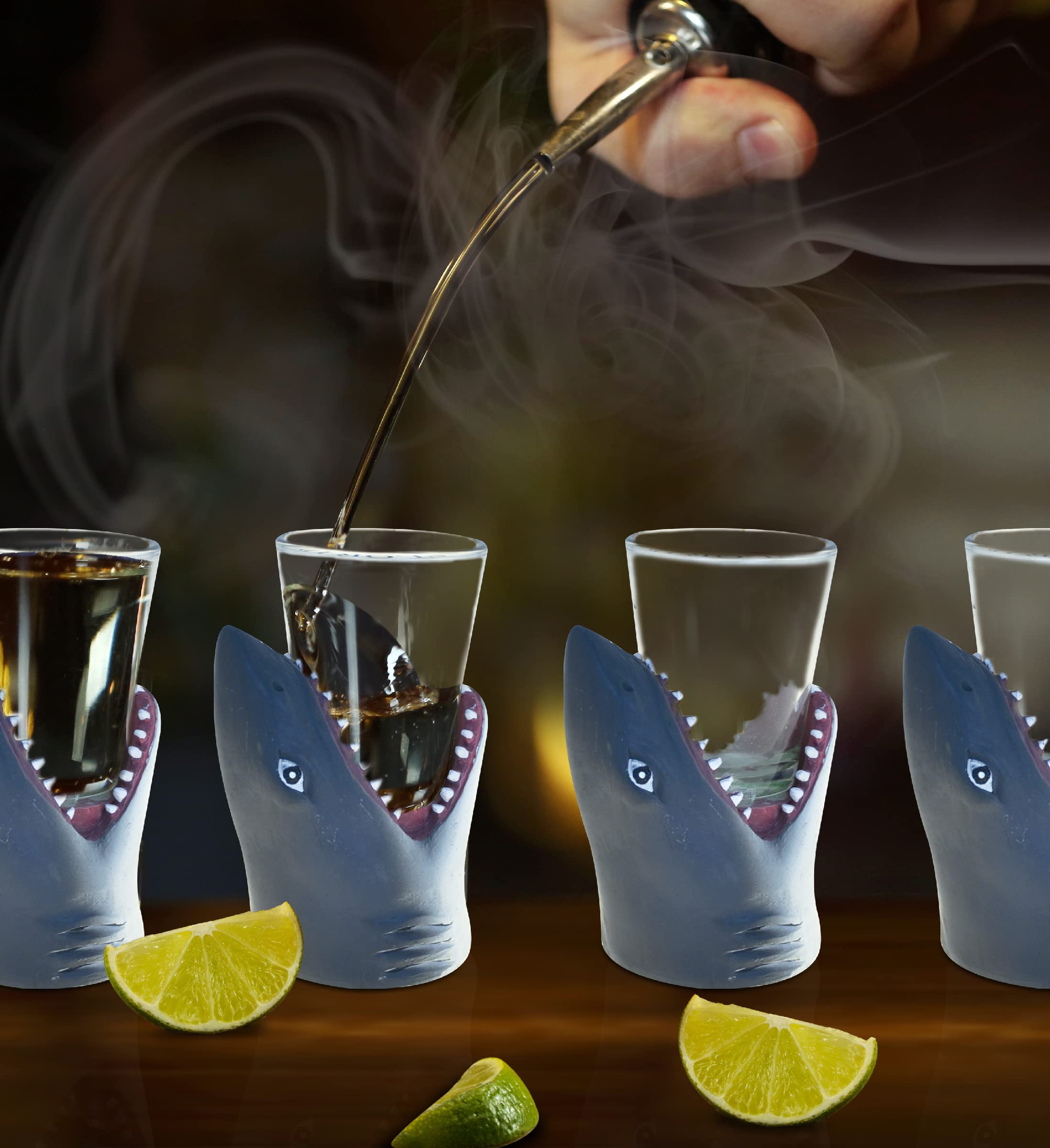 Amazon.com: Puzzle Cool Shark Head Shot Glass - Cool Liquor or